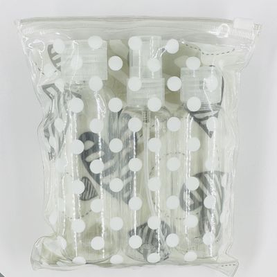 Emballage de produits cosmétiques pour les soins personnels Ensemble de voyage en plastique PET avec bouteilles vides rechargeables