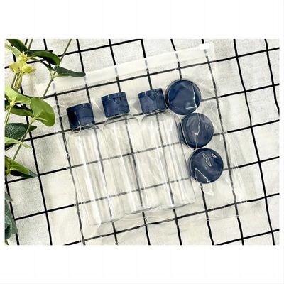 Bouteilles en PET rechargeables et pots de crème pour soins personnels de taille de voyage