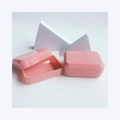 Couleur de bonbon Rectangle Portable Savon de Voyage Casse avec la salle de bains Plaque de savon porte-vaisselle