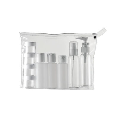 Convient taille de voyage Set de pot vide pour le soin de la peau Matériau PET Bouteilles de couleur personnalisées