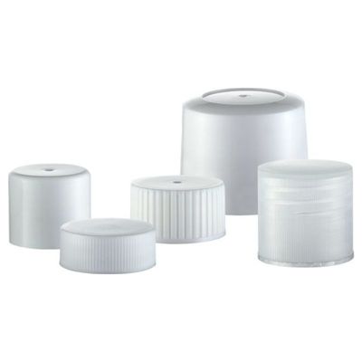 18/410 Bouchon à vis en plastique cylindrique classique pour bouteilles sans déversement et professionnel