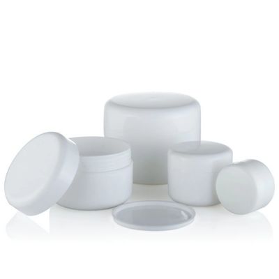 Corps blanc 250 ml pots en PP pour la capacité de crème Cosmétiques industriels Matériau de capuchon plastique