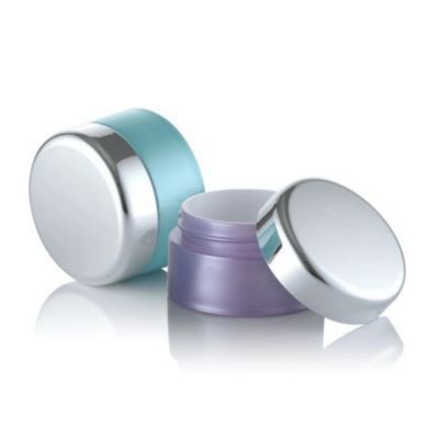 Collier en plastique 3ml 5ml Double couches PP Crème Jar pour les soins du visage dans des couleurs personnalisées