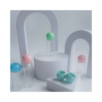 Recyclable 18 mm à vis globulaire colorée bouchon en plastique pour bouteille commande personnalisée acceptée