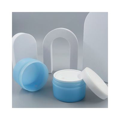échantillon fourni gratuitement 15 ml de doubles couches pots en plastique avec couvercles PP crème faciale en plastique