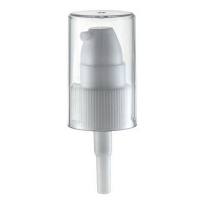 Pompes de traitement plastique à couverture plate pour les soins de la peau Livraison rapide 18/410 pompe à crème Spray