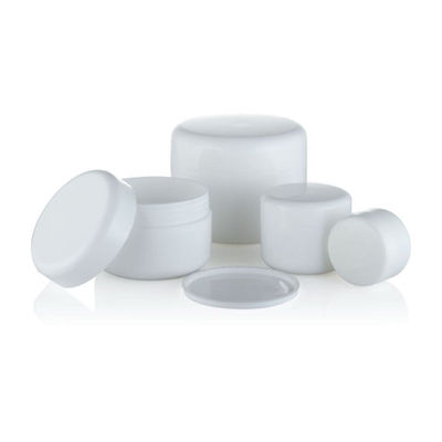 CARE PELLE Bouteille de crème en PP blanche rechargeable 20g 50g 100g 250g avec couvercle en plastique