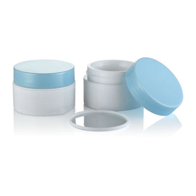 Emballage cosmétique personnalisé avec logo 20 ml pot de crème en PP avec couvercle bleu ciel