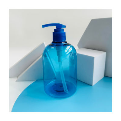 Bouteille de pompe transparente en PET de 400 ml pour le savon liquide désinfectant pour les mains Shampooing vide Gel de douche
