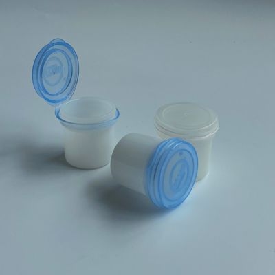 Bouteilles en plastique en PP cylindriques de 12 ml avec couvercle en aluminium pour emballage personnalisé de pilules de bonbons en PP
