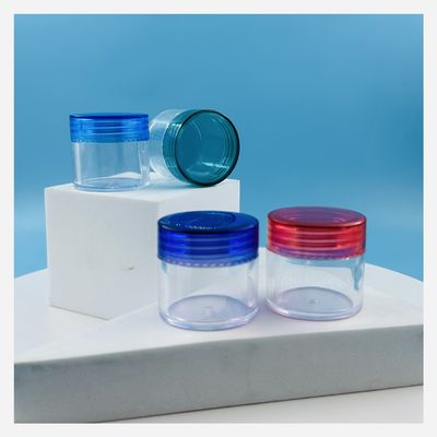 Contenant cosmétique de 20 ml Goutte vide PS Goutte en plastique transparent avec couvercle