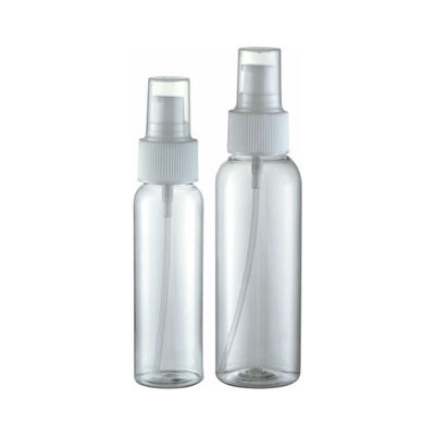 Bouteille de pompe à pulvérisation ronde de 60 ml 120 ml 2 oz Bouteille de pompe à pulvérisation en PET en plastique transparent
