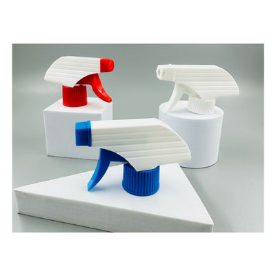 Pulvérisateur de déclencheur en plastique coloré personnalisé pour le nettoyage domestique en bleu blanc rouge