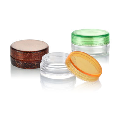 Matériau de base ps Crème pour les yeux Jar 2,5 ml 3 ml 5 ml Crème vide pour les cosmétiques industriels