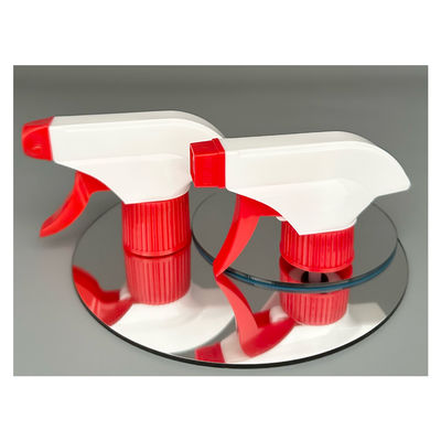 Commande personnalisée Acceptée Pulvérisateur à pression à pompe à main en plastique rouge pour bouteilles de désinfection