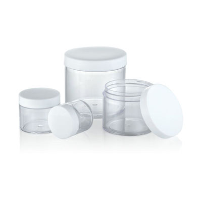 30 ml 50 ml 100 ml 200 ml Bouteille vide en plastique Bouteille à crème transparente avec collier PS