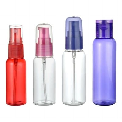 Bouteilles en plastique en PET de 30 ml, 40 ml, 50 ml et 60 ml avec pompe et pulvérisateur