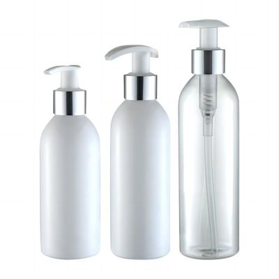 180 ml/200 ml/250 ml Capacité cylindrique à épaule ronde Bouteilles en plastique PET avec pompes à lotion