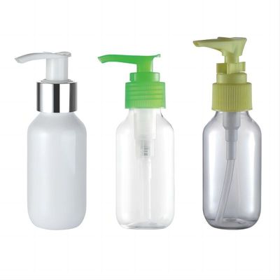 Bouteille en plastique en PET de 80 ml avec 24/410 Bouchon à vis en plastique Bouchon à disque Bouchon à capot à capot à flipper Pompe à lotion Pulvérisateur de brume fine
