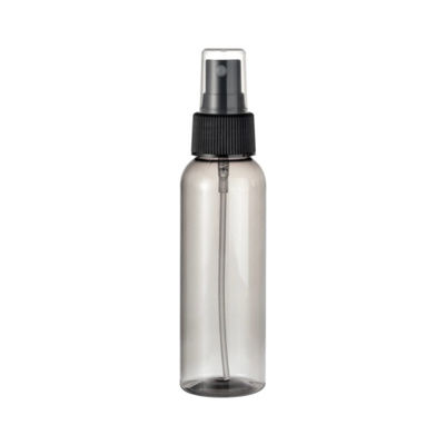 Livraison rapide Bouteille en plastique PET gris de 100 ml avec pulvérisateur à pompe et conception rechargeable